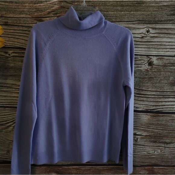 "Karen Scott " Woman's long sleeve sweater top, Turtleneck size: medium NWT - Picture 1 of 5